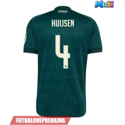 Lacne Muži Futbalové dres Real Madrid Dean Huijsen #4 2026-27 Krátky Rukáv - Preč